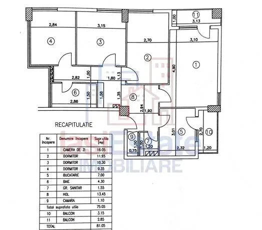 Apartament 4 camere zona Ultra Centrala - complet mobilat si utilat - foto 2