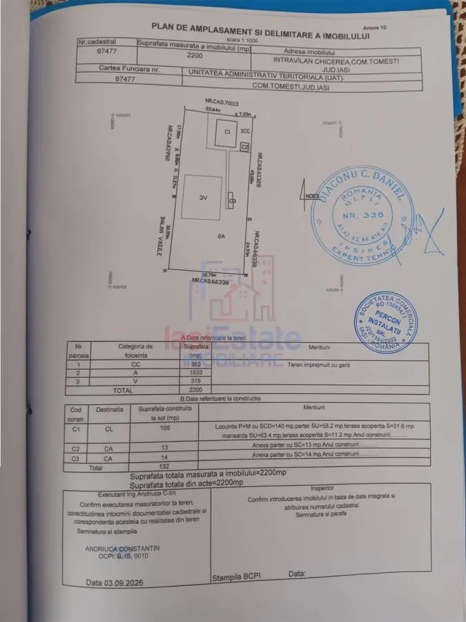 Chicirea Tomesti la sosea Vila P+M SC=140mp Teren 2200mp amenajat vie livada - foto 16