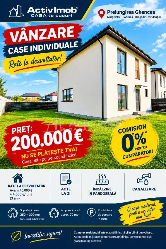 Vanzare - Casa individuala-Prelungirea Ghencea-Margelelor - 200000E - dormitor pe parter - Posibilitate rate la dezvoltator - Comision 0 ! - foto 17