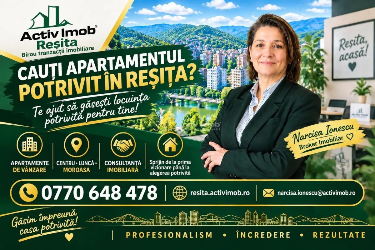 Resita, Apartam. 2 cam. Cf.1 Sporit, Decom. Zona Lunca - foto 9