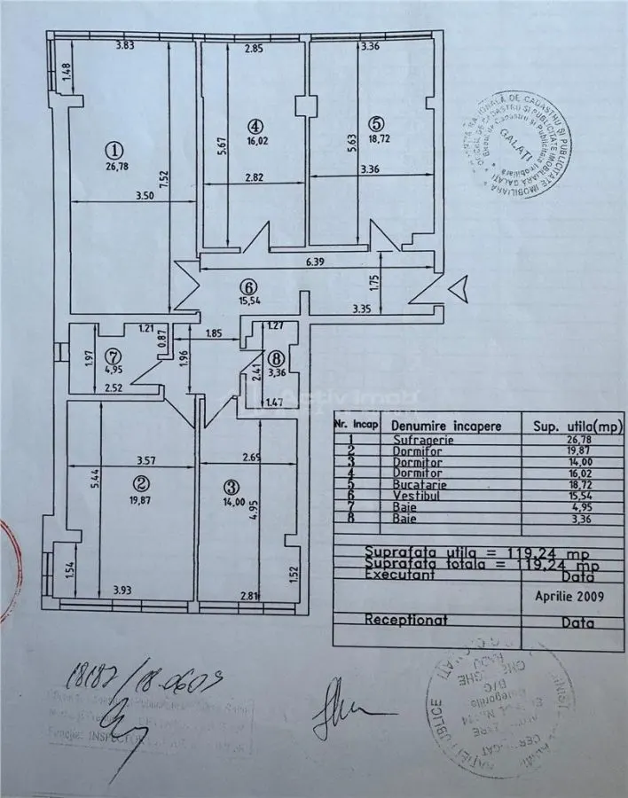 Apartament 4 camere 120mp util bloc Vega IC Frimu - foto 13